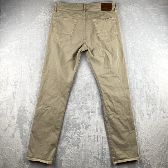 Adriano Goldschmied Pants Mens 32x32 Beige AG Graduate Tailored Stretch Canvas - Picture 3 of 11